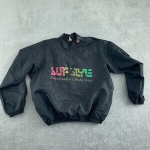 vintage Wise Guy Supreme Interplanetary Body Gear Pullover Jacket Black 3937